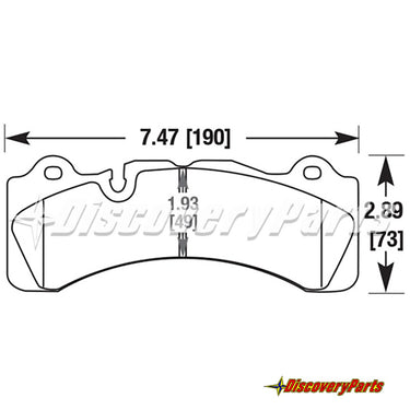 Carbotech CTBBK Brake Pads for Brembo Gran Turismo 6-Piston Calipers